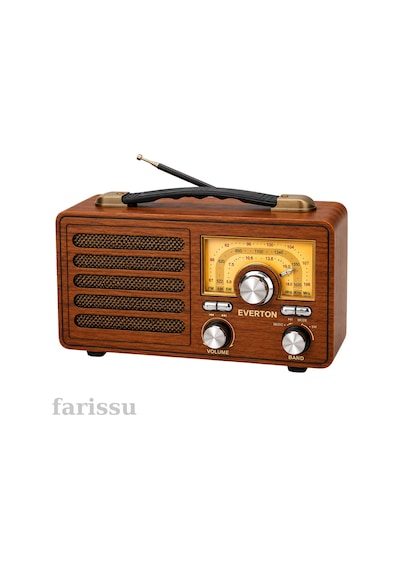 Everton Nostaljik Retro Tasarım Bluetooth Hoparlör Ve Radyo Rt-755 Yedek Pili