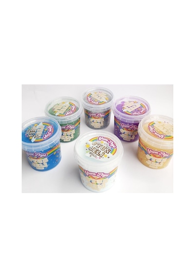 Yumtoys Gold Serisi Slaym - Hazır Slime 6 Renk 6 Kutu 140x6 Gr Sarı, Yeşil, Mor, Mavi, Gümüş, Beyaz