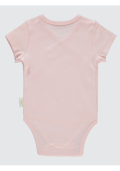 Civil Baby Bebek Organik Çıtçıtlı Badi 0-3 Ay Pembe