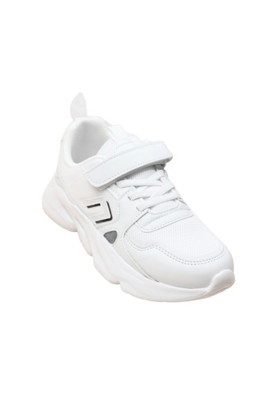 Cool Unisex Ortopedik Ekstra Hafif Çocuk Cırtlı Günlük Sneaker Tokyo Beyaz