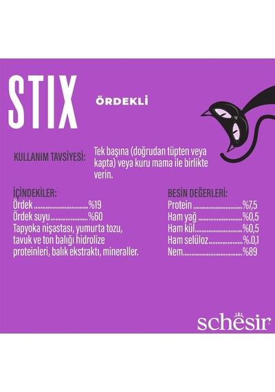 Stix Ördekli Krem Ödül Maması 12x6x15g