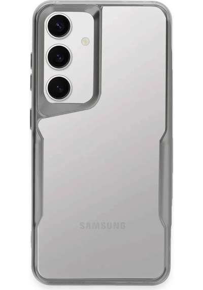 Newface Samsung Galaxy S24 Kılıf Boyi Silikon Kapak - Gümüş