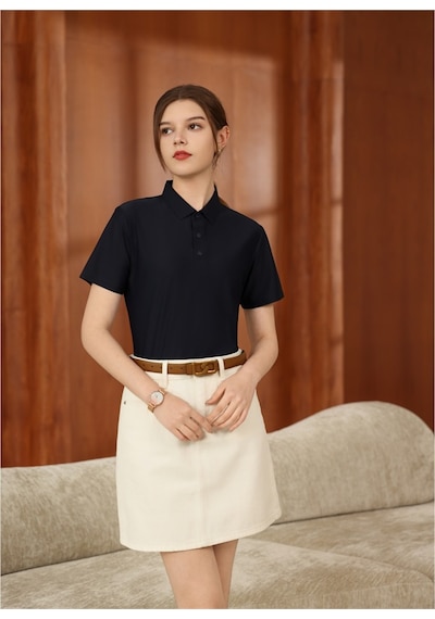 New Performance Premium Polo T-shirt 82% Nylon 18% Spandex Lacivert