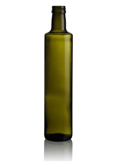 250 Ml Yeşil Dorika Şişe, 6 Adet, Cam Şişe, Zeytinyağı Şişesi, Yağ Şişesi, Dorika Şişe