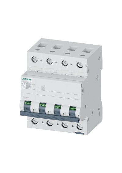 Siemens 5sl6632-7ya - 32a 4 Kutup 6ka C Tipi Otomatik Sigorta