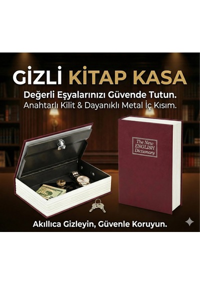 Ers Kitap Görünümlü Gizli Kasa