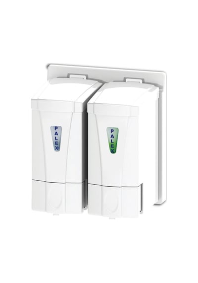 Omnisoft PLX 3564-0 Mini Sabun Dispenseri Çiftli 250 ml Beyaz