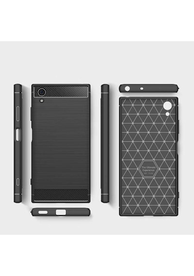 Sony Xperia Xa1 Plus Kılıf Zore Room Silikon Kapak Gri