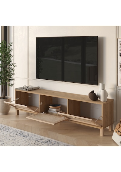 Robin Home Arizona Tv Ünitesi Sehpası Ahşap Ayaklı 3 Ahşap Jüt Kapaklı 180cm Sepet-jüt Kahverengi Robin Home Arizona Tv Ünitesi Sehpası Ahşap Ayaklı 3 Ahşap Jüt Kapaklı 180cm Sepet-jüt Kahverengi