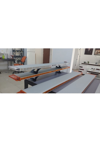 140 Cm Aliminyum Gövde Sarı Sarı Tepe Lambası Şefaf Camlı 12 Modlu Uzaktan Kumandalı