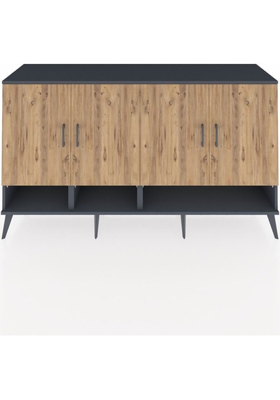 Kronos Konsol 6 Raflı 4 Kapaklı 176x59x99 Antrasit-çam/aytaşı Atlas Çam/aytası - Antrasıt Kronos Konsol 6 Raflı 4 Kapaklı 176x59x99 Antrasit-çam/aytaşı Atlas Çam/aytası - Antrasıt