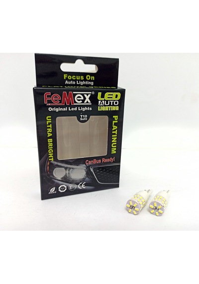 Femex Platinum T10 30Smd 4014 Chipset Seramik Led Ampul Aktif Can Femex Platinum T10 30Smd 4014 Chipset Seramik Led Ampul Aktif Can