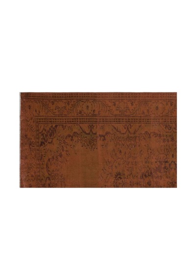 El Dokuması Vintage Yün-pamuk Kahve Halı 28412 186 X 309 Cm Kahverengi