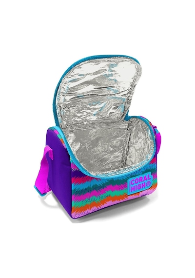 Coral High Kids Mor Pembe Kedi Desenli Thermo Beslenme Çantası 11859