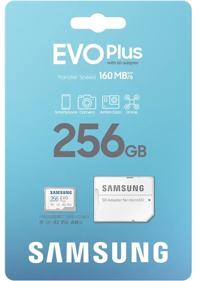 Samsung  MB-MC256SA/APC Evo Plus 256 GB Microsd Hafıza Kartı