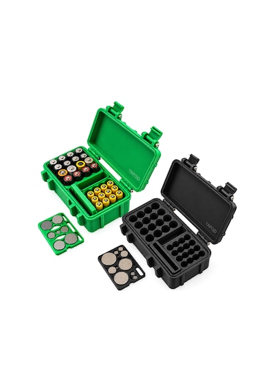 Yapı3d Çok Amaçlı Pil Saklama Kutusu Aa Aaa Düğme Pil Organizer Pil Düzenleyici Kilitli Pil
