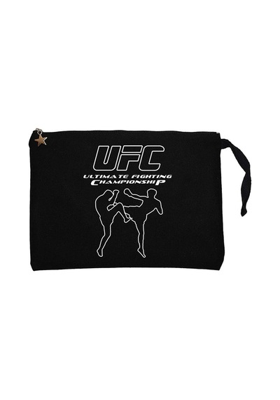 UFC KİCK Siyah Clutch Astarlı Cüzdan / El Çantası Siyah