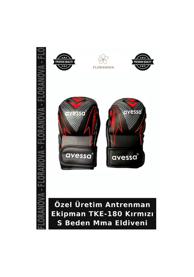 Özel Üretim Antrenman Ekipman Tke-180 Kırmızı S Beden Mma Eldiveni