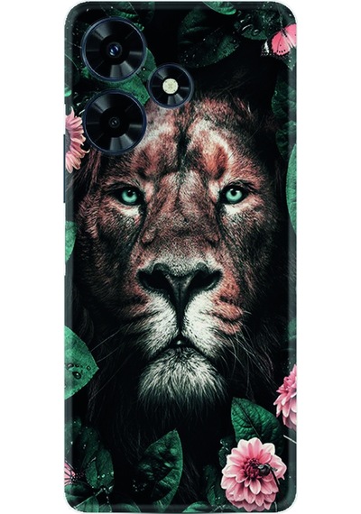 Infinix Uyumlu Hot 30 Kılıf Resimli Desenli Baskılı Silikon Leon Flowers 1333