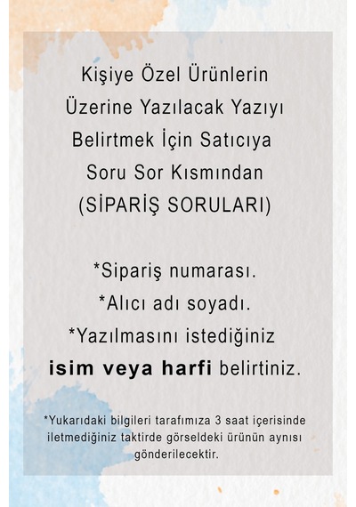 925 Ayar Gümüş Kişiye Özel isimli Gökkuşağı Turuncu Sultan Kolye