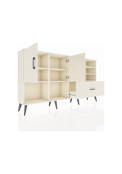 Arges Konsol 7 Raflı Tek Çekmeceli 2 Kapaklı 176x30x99 Aytaşı-aytaşı Aytası - Aytası Arges Konsol 7 Raflı Tek Çekmeceli 2 Kapaklı 176x30x99 Aytaşı-aytaşı Aytası - Aytası