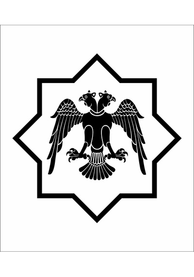 Selçuklu Kartalı Sticker Selçuklu Yıldızı Sticker - Araba Oto Motosiklet Karavan Cam Laptop Etiket - 00228 30x30 Cm