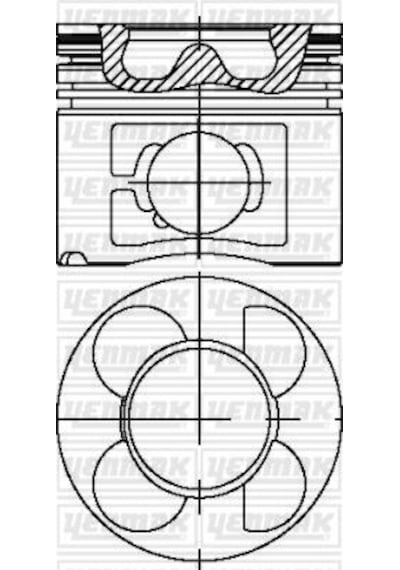 Yenmak 31-04615-050 Motor Piston Segman 0.50 330d-530d-730d-freelander-rangerover