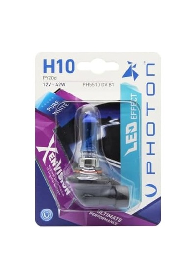 Ampul H10 12v 42w Xen Vision Tekli Blister Beyaz Işık 6000k Pht Ph5510 Dv B1