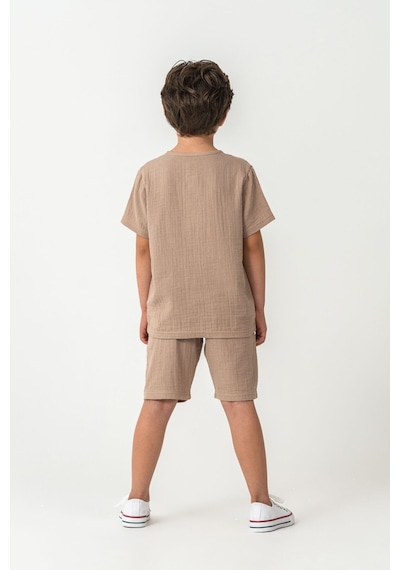 U.s. Polo Assn. Erkek Çocuk Kahverengi Bermuda Takım 5274-49843 Kahverengi