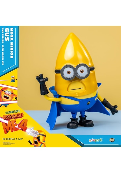 Minion 4 Mega Gus Aksiyon Figürü Değiştirilebilir Yüzler Döner Kafa Hareketli Eklem 13 Cm