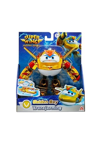 Dönüşen Golden Boy Super Wings Electric Heroes Dönüşen Golden Boy 12 Cm - Harika Kanatlar