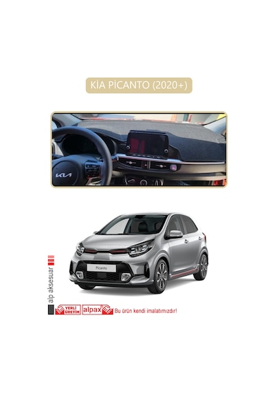 Kia Picanto 2020+torpido Koruma Halısı Bej Kenar