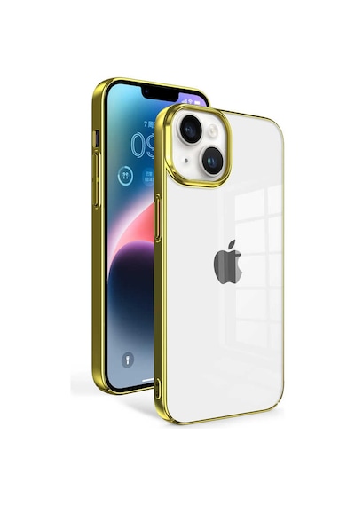 Apple Uyumlu iPhone 14 Plus Uyumlu Zore Sun Kılıf-gold Gold -