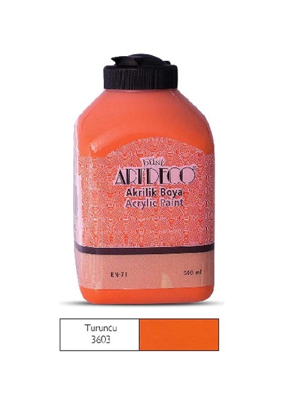 Artdeco Akrilik Boya, 500ml, Turuncu 3603 0