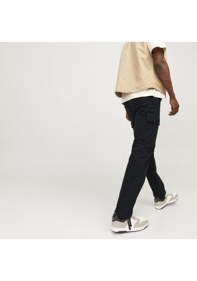 Jack & Jones Erkek Pamuklu Kargo Pantolon - Kane - 12258150 Siyah