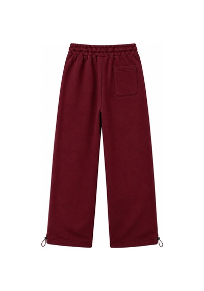 Zaee Basic Ayarlanabilir Paça Baggy Eşofman Altı Bordo