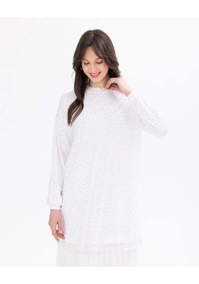 Scl Kadın Oversize Uzun Kol Midi Tunik - Minimalist Tasarım