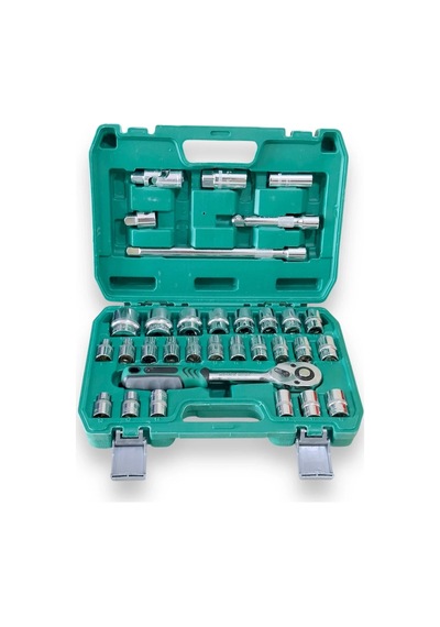 Ers- 32 Parça Profesyonel Lokma Takımı 1/2 Cr-v Çeliği 32 Parça