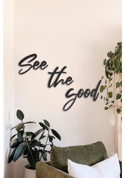 See The Good Metal Duvar Yazısı - Siyah