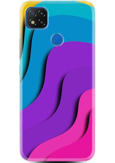 Xiaomi Redmi 9C Kılıf +Kablo Koruyucu Renk Cümbüşü 1631