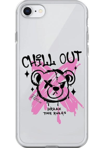 Apple Uyumlu iPhone 6s Şeffaf Kılıf Graffiti 6 Tasarımlı