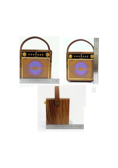 Subwoofer Karaoke Kablosuz Mikrofonlu Hoparlör Usb Tf Kart Mp3 Çalar Şarjlı Bluetooth Speaker