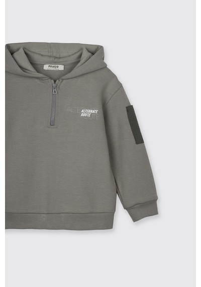 Panço Erkek Bebek Kapüşonlu Antrasit Sweatshirt Gri 2521BB08016