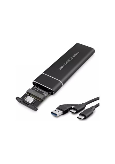 Hadron Hdd Kutu Hdx1768 Type-c Usb 3.1 M2 Pcıe Nvme Alüminyum Sıyah