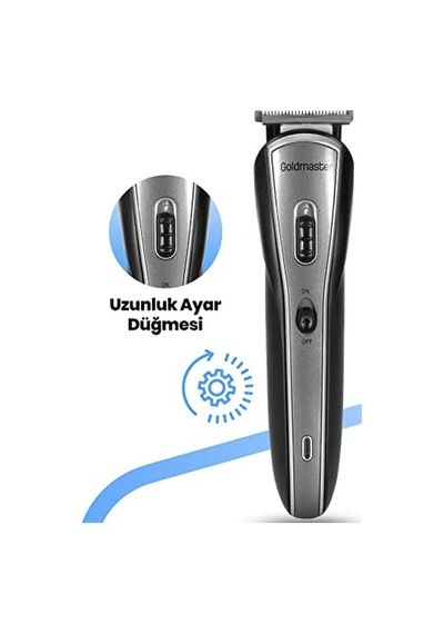 Goldmaster Zener Paslanmaz Çelik Standlı 10 In 1 Erkek Bakım Seti