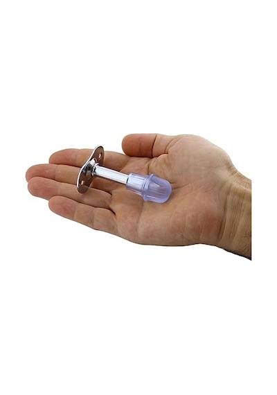 Badem10 Kapı Stoperi Krom 8 Cm Metal 5 Adet Kapı Durdurucu Tutucu Tamponu Stopu Silikonlu