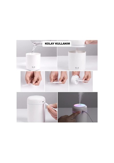 Lexroo 300 Ml Mini Usb Hava Nemlendirici Ve Buhar Makinesi