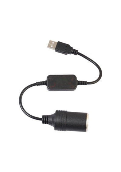 Sones Araç Dönüştürücü Adaptör Kablolu Denetleyici Usb Çakmak Soketi 5 V İla 12 V Güç Adaptörü Kablosu Siyah