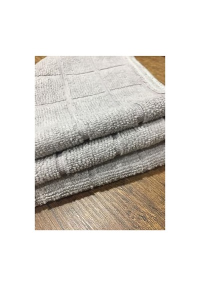 Gri Mikrofiber Yer Bezi, 50x50 Cm Ölçüsünde 2'li Paket Açık Indigo