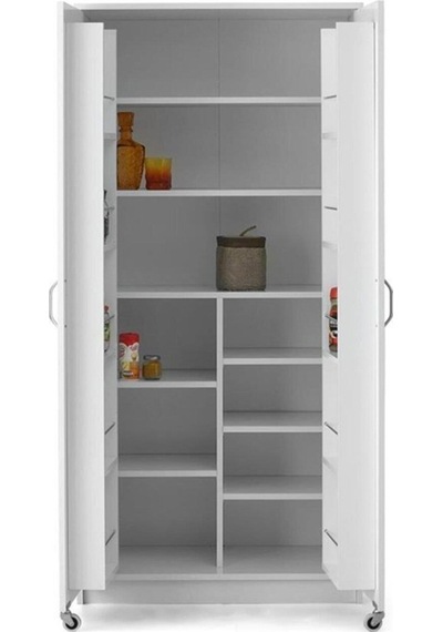 Ekonomik 2 Kapılı Mutfak Kiler Erzak Dolabı 86X50X180 (531811051)